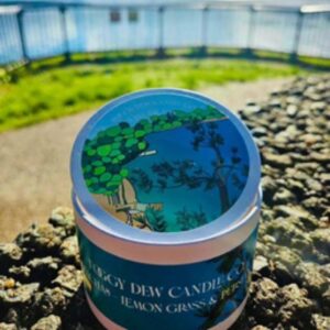 Foggy Dew Candle Co - Lake Eacham - Lemon Grass & Persian Lime Travel Tin