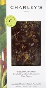 Charley's Chocolate - Dark Chocolate Salted Caramel 80g