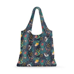Reusable Shopping Bag - Floral Kookaburra by Suki McMaster