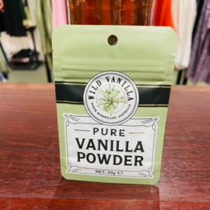 Wild Vanilla Pure Vanillas Powder 10gm 100% Pure Organic Freeze Dried Ground Vanilla Beans Grown & Made In Malanda FNQ