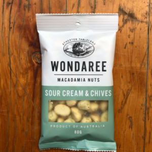Wondaree Macadamia Nuts - Sour Cream And Chives 80g