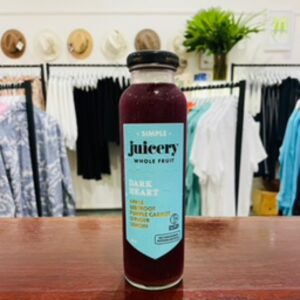 Simple Juicery Whole Fruit Dark Heart Smoothie 325ml Nothing Artificial Pressed & Puree Australian Made