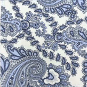 Jimmy Stuart - Pocket Square Indigo White