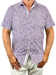 Jimmy Stuart - Violet Paisley S/S Shirt