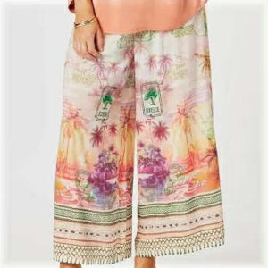 Hammock and Vine Passport Print Pant - Sunset Multi