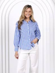 Monaco Jeans - Ralph Blue Checked Shirt