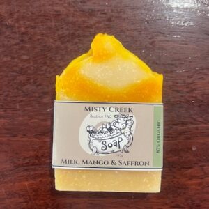 Misty Creek Beatrice FNQ - 87% Organic Milk, Mango & Saffron Soap 135g