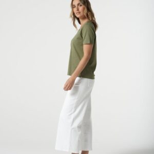 Goondiwindi Cotton - Cotton V Neck Tee - Sage