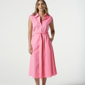 Goondiwindi Cotton - Willow Cotton Sleeveless Dress - Pink Cosmo