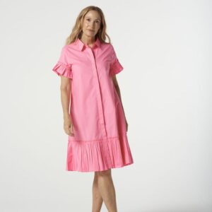 Goondiwindi Cotton - Ruffle Midi Dress - Pink Cosmos