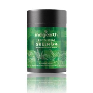 Indigiearth - Revitalising Green Tea x12 Teabags 24g | Loose Tea 50g: Tea Bags x12