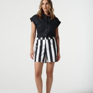 Goondiwindi Cotton - Deck Cotton Shorts - Hayman Stripe