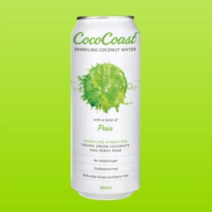 Coco Coast - Sparkling Pear Coconut Water 500mL