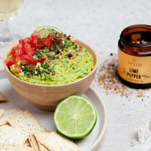 Tweed - Lime Pepper Grinder Salt Jar 70g