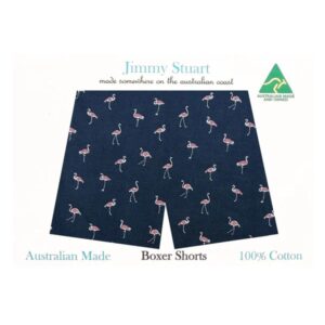 Jimmy Stuart - Pink Flamingos Abstract Cotton Boxer Short