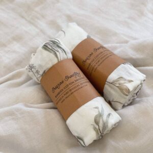 Treasure Inventory Swaddles - Gum Leaf Swaddle | Bamboo & Cotton Blend